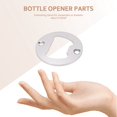 thumbnail image 4 of Pieza de abridor de botellas con orificios avellanados, inserto de abridor de botellas redondo de metal pulido fuerte, 4 of 8