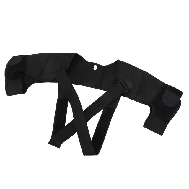 Sports Shoulder Support Brace, Adjustable Double Shoulder Stability Brace Prevent Injuries Shoulder Stability Strap for Fitness Running