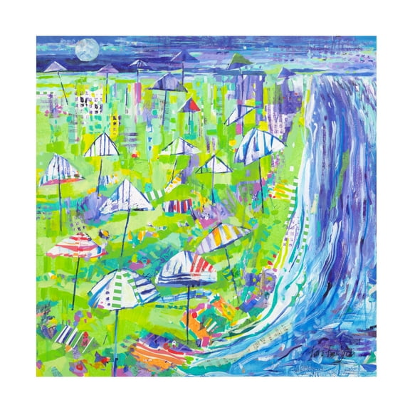 Tara Funk Grim 'Coastal Fun Collage I' Canvas Art