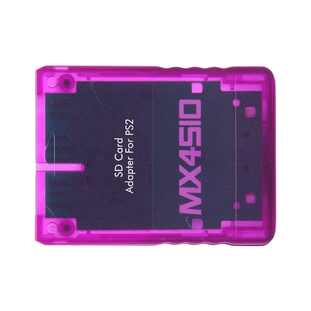 Memory Card Adapter, Stable Easy To Operate Card Reader Hand Made For Game Consoles Transparent White,Transparent Blue,Transparent Purple,Transparent Red,Transparent Orange