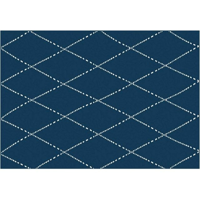 Great American Distributors IOT.07.NYCR.5X8 5 x 8 ft. Impressions Drew Transitional Rug, Navy & Cream