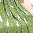 thumbnail image 3 of Green Christmas Tree Pattern Blanket,Comfortable Soft Flannel Throw Blanket,All Season,Warm Lightweight Blankets for Sofa Bed Couch Living Room Chair,60"x80", 3 of 4