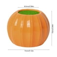 thumbnail image 3 of Diceymbol Pumpkin Shaped Flower Vase 5.12 Inch Plastic Decorative Holder for Halloween Fall Home Decor and Tabletop Displays, 3 of 7