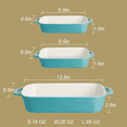 thumbnail image 5 of Ceramic Bakeware Set, Rectangular Baking Dish For Cooking, Kitchen, Cake Dinner, Banquet And Daily Use, 12.5 X 8.9 Inches Porcelain Baking Pans, 5 of 5