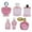 pink, variant on DYNWAVE Miniature Perfume Set 1/12 Scale Dollhouse Accessories, 6 Bottles, Pink