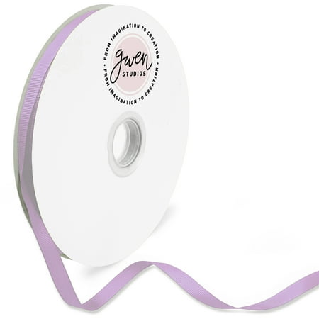 UPC: 0810056349257 | Lavender Grosgrain Ribbon for Crafts and Bows  3/8  x 100 Yards by Gwen Studios