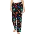 thumbnail image 2 of Lsque Animals Under Water Print Women's Pajama Pants, Lounge Pant - Comfortable Home Wear,Elastic Waistband, Stylish Design-Medium, 2 of 9