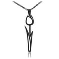 thumbnail image 3 of Tulip with Stem Stainless Steel Necklace, 3 of 11