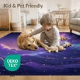 thumbnail image 4 of ODIKA 6'x9' Washable Area Rug Easy Care, Non-Shedding, Pink Galaxy Mermaid Shaped Floormat Year for Queen Size Bedroom Under Bed Master Suite, 4 of 7