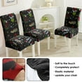 thumbnail image 4 of Chair Covers for Dining Room Chairs Stretch Printed Dining Chair Cover Set Of 6,Washable Elastic Kitchen Chair Slipcovers,Removable Seat Protector for Home or Party, 4 of 8