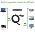 thumbnail image 5 of Cirago 6ft Mini DisplayPort to HDMI Full HD 1080p Plug and Play Portable Display Adapter Male Cable for Laptop/PC to Your HDMI HDTV/Monitor, 5 of 5