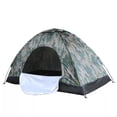 thumbnail image 5 of 3–4 Person Waterproof Camping Tent, 4-Season Outdoor Hiking Tent, Large Family Camo Dome Tent (78"L x 78"W x 51"H), 5 of 7