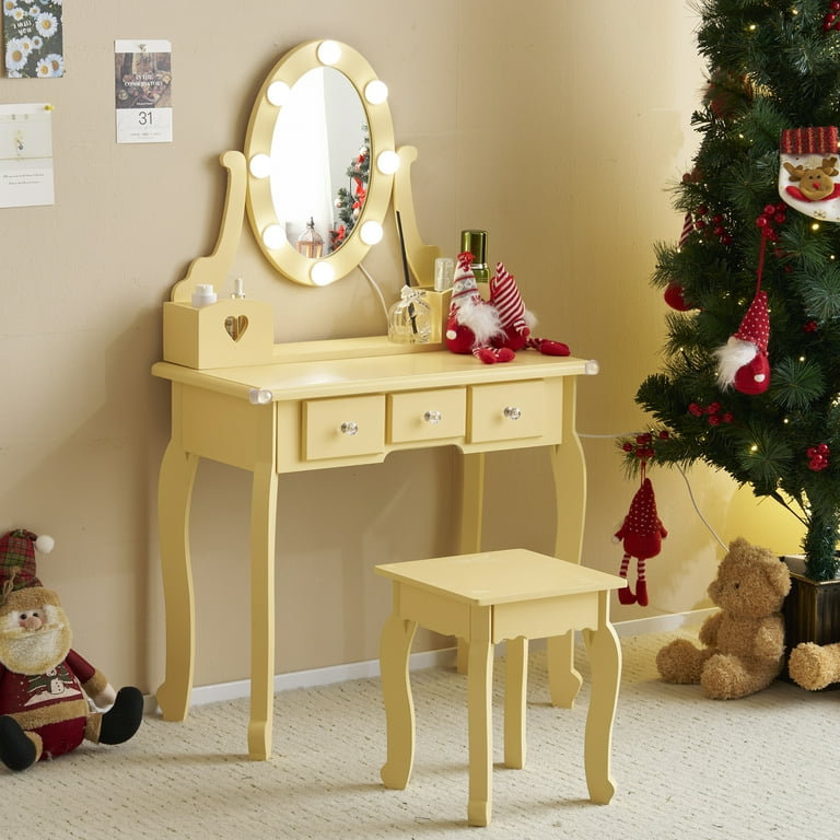 princess dresser set Princess Storage Set 9-Drawer Lace Dresser with Nightstand