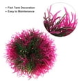 thumbnail image 4 of Unique Bargains 1 Pc Fish Tank Plants Decorations Artificial Aquarium Grass Ball Purple Green 4.13x4.33 Inch, 4 of 7