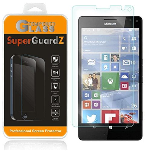 [2-Pack] For Microsoft Lumia 950 XL - SuperGuardZ Tempered Glass Screen Protector, 9H, Anti-Scratch, Anti-Bubble, Anti-Fingerprint