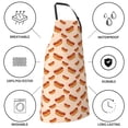 thumbnail image 5 of Naloa Hot Dog 2 Apron Kitchen Aprons with Pockets for Women Men Chef, 5 of 8