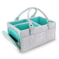 thumbnail image 2 of Bolsa de almacenamiento de pañales de fieltro, artículos diversos para bebés, pañales de juguete, bolsa de pañales de fieltro de gran capacidad, diseño versátil, 2 of 5