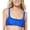 Blue, variant on Tommy Hilfiger Womens Ruffled Removable Padding Bikini Swim top Blue XL