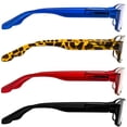 thumbnail image 6 of Reading Glasses +2.50 | 4 Pack of Readers for Men and Women | Black Tortoise Red Blue, 6 of 12