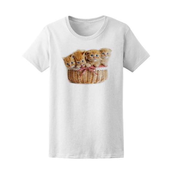 Beautiful And Cute Maple Kitties T-Shirt Women -Image by Shutterstock, Female Medium