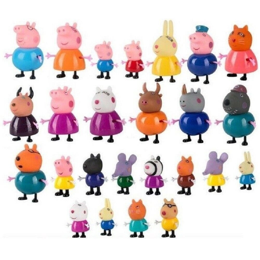 PEPPA PIG MINI FIGURE PACK PLAYSET CUTE TOY COLLECTION 4PC 10PC 21PC