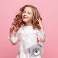 thumbnail image 2 of Miangastore Faux Rabbit Fur Shoulder Bag Light Grey 1Set 12.58x9.43x5.89in, 2 of 8