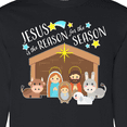 thumbnail image 4 of Inktastic Jesus is the Reason for the Season Christmas Nativity Long Sleeve T-Shirt, 4 of 5