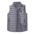 thumbnail image 2 of Heated Vests for Kids Girls Boys with 4 Heating Zones Intelligent Constant Temperature Sleeveless Jacket for Hiking Skiing New Sleeveless Jacket for Girls Gray 11 Years, 2 of 9