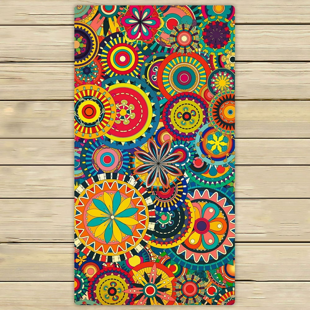 ZKGK Psychedelic Art Hand Towel Bath Towels Beach Towel For Home