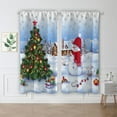 thumbnail image 5 of Yipa Christmas Blackout Window Treatments Slot Top Window Drapes Rod Pocket Window Curtain Panel Style-E W:33" x H:83", 5 of 6