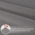 thumbnail image 4 of Fundas elásticas para sillas de comedor, 6 unidades, de Easy-Going, color gris claro, 4 of 7