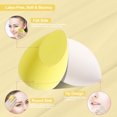 thumbnail image 3 of Makeup Sponge DUAIU 4 Pack Blenders Beauty Foundation Sponges Set 4 Color Latex Free Blender Beauty Makeup Sponges with 1 Sponge Holder Case (Lemon Yellow), 3 of 5