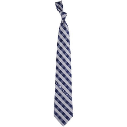 Men's New York Yankees Woven Checkered Tie