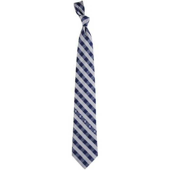Men's New York Yankees Woven Checkered Tie