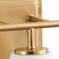 thumbnail image 4 of Aiwen 24.02 IN Plated Vanity Lights with White Glass Shades 3-Light Modern Brass Lighting, Perfect for Hallway, Bathroom, 4 of 8