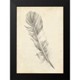 thumbnail image 2 of Harper, Ethan 18x24 Black Modern Framed Museum Art Print Titled - Feather Sketch I, 2 of 5
