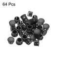 thumbnail image 3 of Uxcell 64Pcs 14mm(5/9') Black Round Hole Plugs Nylon Plastic Flush Type Hole Plug Insert End Cap for Locking Hole Tube, 3 of 6
