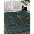 thumbnail image 3 of Ahgly Company Machine Washable Indoor Rectangle Contemporary Dark Slate Gray Green Area Rugs, 7' x 10', 3 of 7