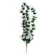 thumbnail image 5 of MLINS  4 Petals Violet Table Flowers African Violets Faux Fake Artificial Hanging Plants Green, 5 of 8