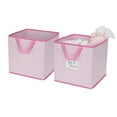 thumbnail image 5 of Delta Children Foldable Storage Cubes/Bins - 12 Pack, Barely Pink, 5 of 5