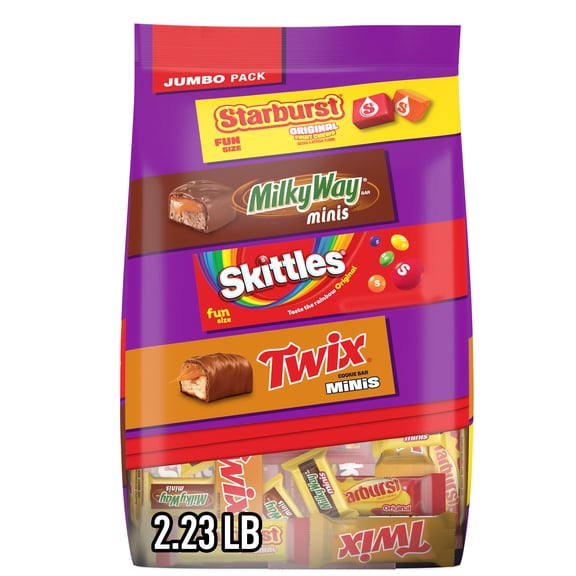 Skittles, Starburst, Twix & Milky Way Candy Variety pack - 35.78 oz Bulk Bag