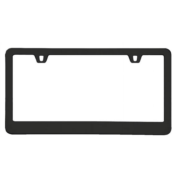 Neo Classic 2 Hole Black License Plate Frame Free Screw Caps with this Frame