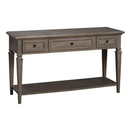 Bowery Hill Traditional Wood Gray Finish Rectangular Sofa Table