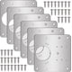 thumbnail image 1 of JM Kit de placa de reparación de bisagras de 6 piezas con orificios y 36 tornillos, placa de reparación de bisagras de gabinete de acero inoxidable, soporte de fijación plano, utilizado para puertas de gabinetes, puertas de estanterías, puertas de gabinetes y muebles de madera JM, 1 of 5