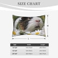 thumbnail image 4 of Balery Daisy Guinea Pig Bedding Queen Pillow Cases - Envelope Closure - Soft Brushed Microfiber Fabric - Shrinkage and Fade Resistant Pillow Cases-20"x30", 4 of 6