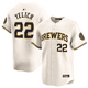 thumbnail image 1 of Camiseta clásica de béisbol local de Christian Yelich, color crema, de los Milwaukee Brewers, con número de estrella bordado.-XXXL, 1 of 2