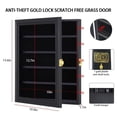 American Arrowhead UV-Protected Display Case - Wood Wall Mount Cabinet ...