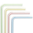 thumbnail image 4 of Straws Clearance! Colorful Shaped Long Disposable Straws 200pcs, Flexible Party Disposable Plastic Drinking Straws - Assorted Colors 200PCS, 4 of 6