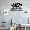 thumbnail image 4 of Craftnamesign Custom Hair Salon Metal Wall Art LED Light, Hair Stylist Name Sign, Barbershop Decor, 4 of 5