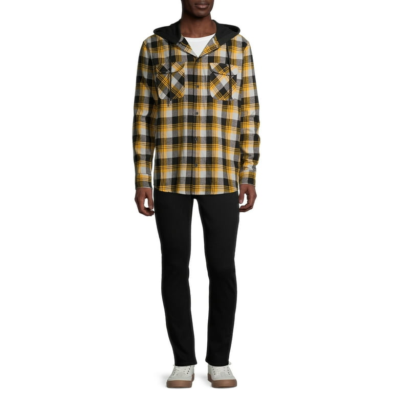 Walmart flannel hoodie hotsell